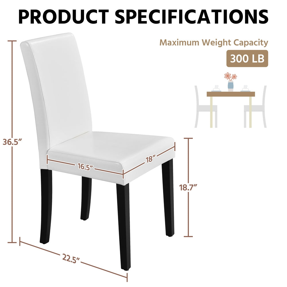 4-Piece Set Upholstered Dining Chair for Kitchen and Home Office detail image - detail view 4