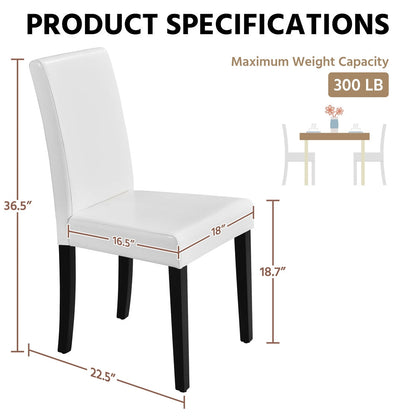 4-Piece Set Upholstered Dining Chair for Kitchen and Home Office detail image - detail view 4