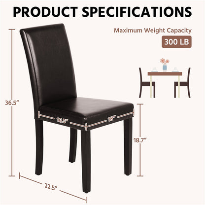 4-Piece Set Upholstered Dining Chair for Kitchen and Home Office detail image - detail view 8