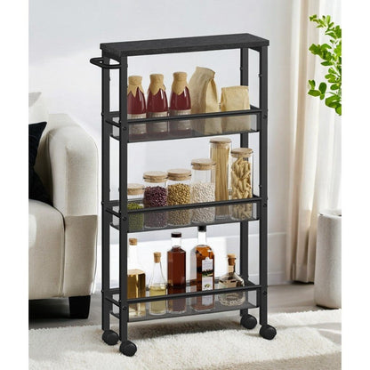 4-Tier 360° Rotating Kitchen Shelf with 360° Swivel for Organized Everyday Storage detail image - detail view 11