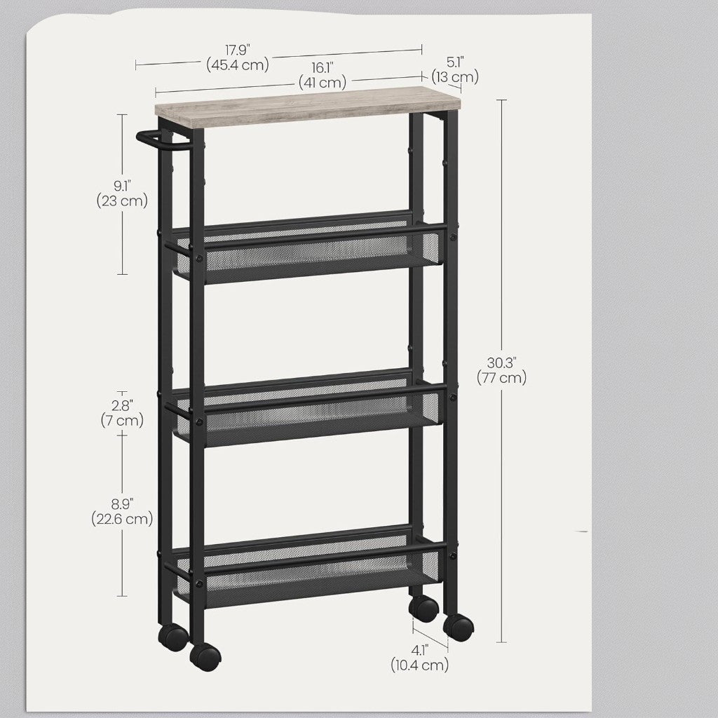 4-Tier 360° Rotating Kitchen Shelf with 360° Swivel for Organized Everyday Storage detail image - detail view 12
