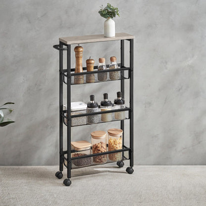 4-Tier 360° Rotating Kitchen Shelf with 360° Swivel for Organized Everyday Storage detail image - detail view 13
