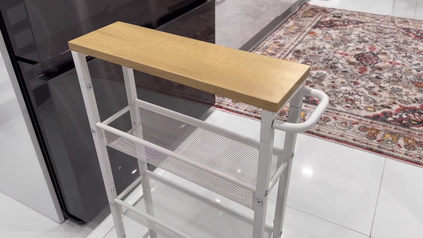 4-Tier 360° Rotating Kitchen Shelf with 360° Swivel for Organized Everyday Storage detail image - detail view 15
