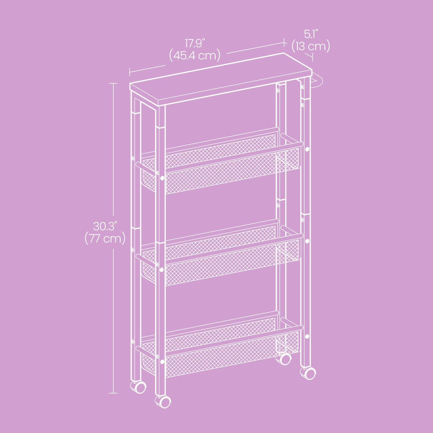 4-Tier 360° Rotating Kitchen Shelf with 360° Swivel for Organized Everyday Storage detail image - detail view 3