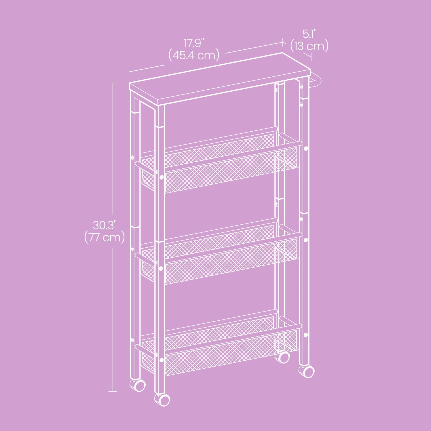 4-Tier 360° Rotating Kitchen Shelf with 360° Swivel for Organized Everyday Storage detail image - detail view 3