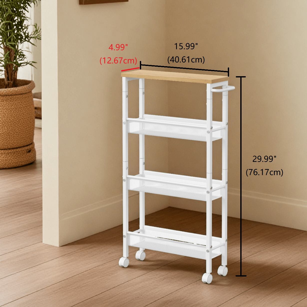 4-Tier 360° Rotating Kitchen Shelf with 360° Swivel for Organized Everyday Storage detail image - detail view 7