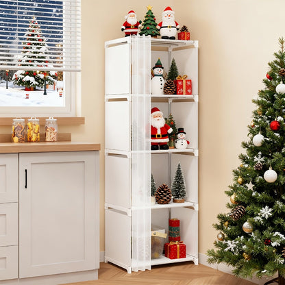 4-Tier Bookshelf, Home Library Organizer for Organized Everyday Storage in Living Room detail image - detail view 10