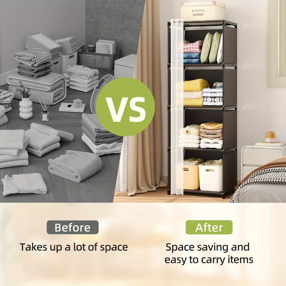 4-Tier Bookshelf, Home Library Organizer for Organized Everyday Storage in Living Room detail image - detail view 12