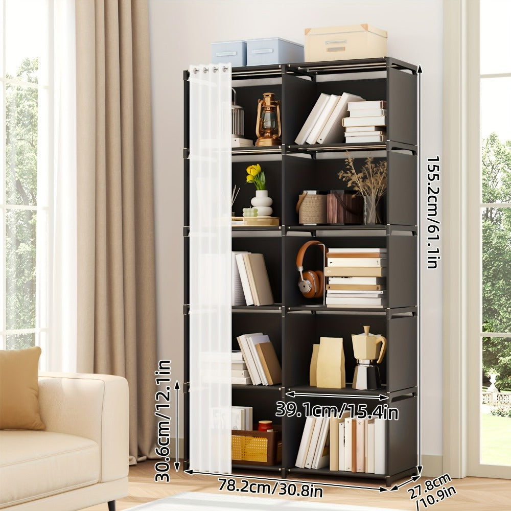 4-Tier Bookshelf, Home Library Organizer for Organized Everyday Storage in Living Room detail image - detail view 7