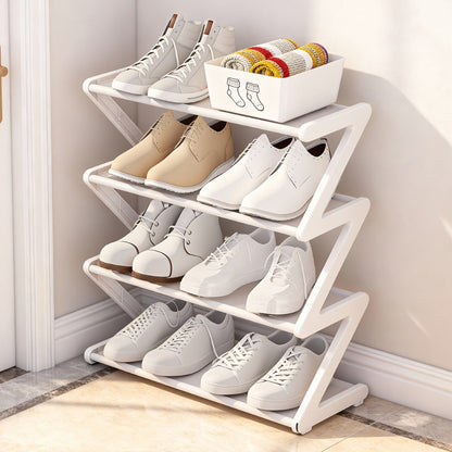 4-Tier Fabric Shoe Rack with Stackable Design and Tool-Free Assembly for Entryway detail image - detail view 6