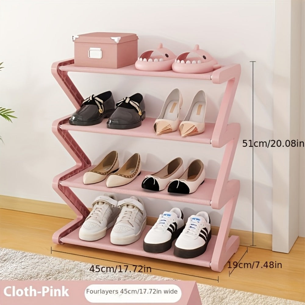 4-Tier Freestanding Shoe Rack with Stackable Design for Entryway detail image - detail view 5