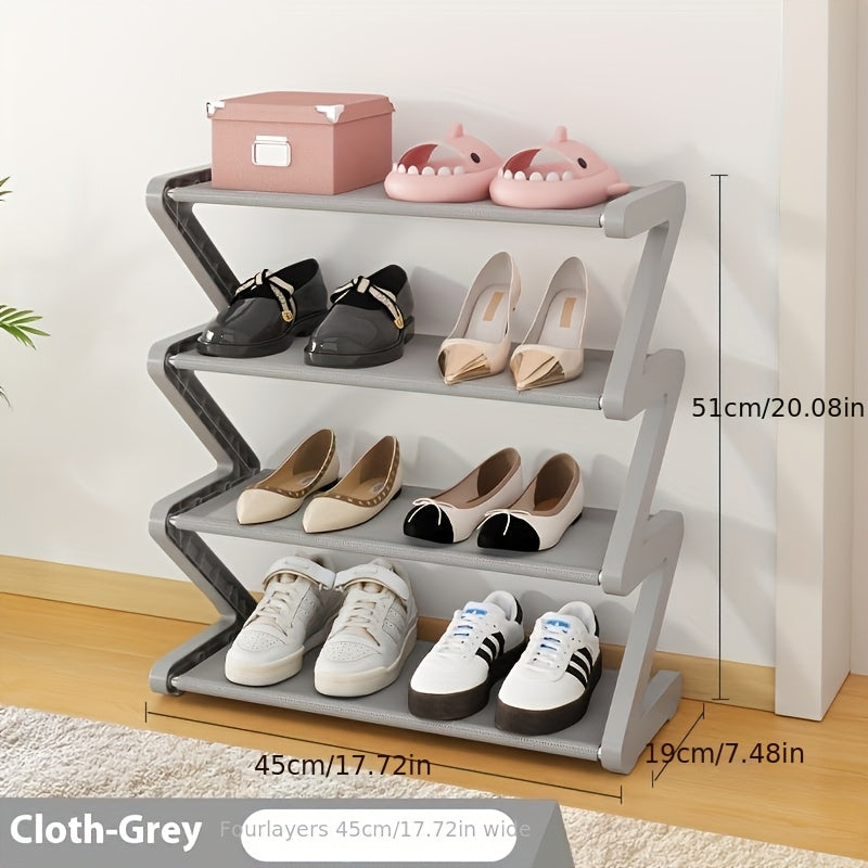 Shoe Rack shown in the Grey option