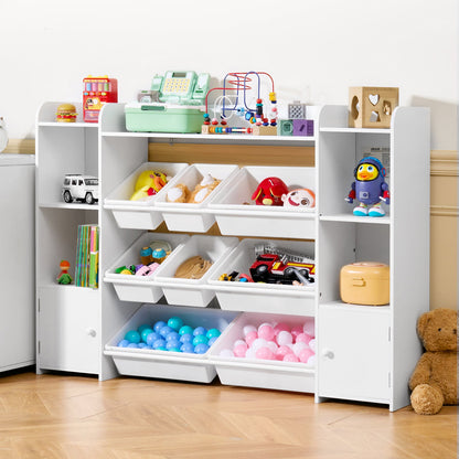 4-Tier Kids Storage Organizer with Open Shelves for Kids' Room detail image - detail view 11