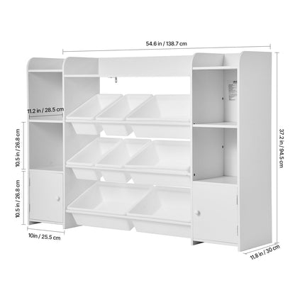 4-Tier Kids Storage Organizer with Open Shelves for Kids' Room detail image - detail view 13