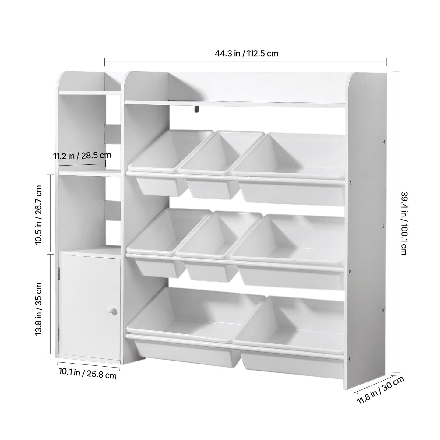 4-Tier Kids Storage Organizer with Open Shelves for Kids' Room detail image - detail view 4