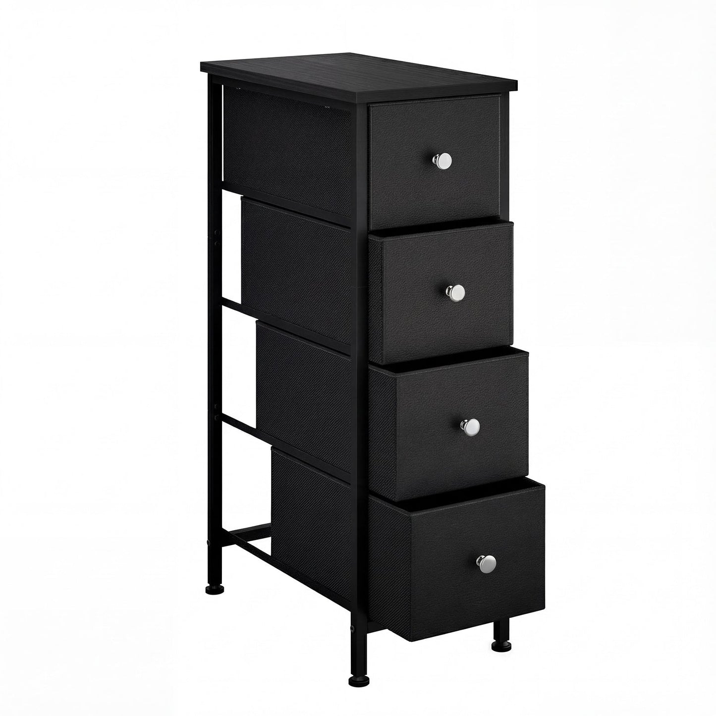 Storage Cabinet, 4-Tier Tall Narrow 29.5x16.5x9.5 In Slim Bathroom Organizer for Small shown in the main product view