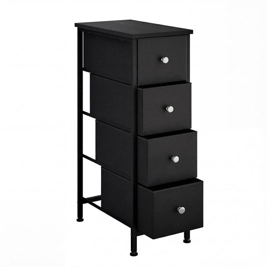Storage Cabinet, 4-Tier Tall Narrow 29.5x16.5x9.5 In Slim Bathroom Organizer for Small shown in the main product view