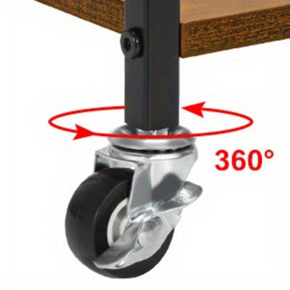 4-Tier Narrow Storage Cart with Carry Handle for Organized Everyday Storage detail image - detail view 15