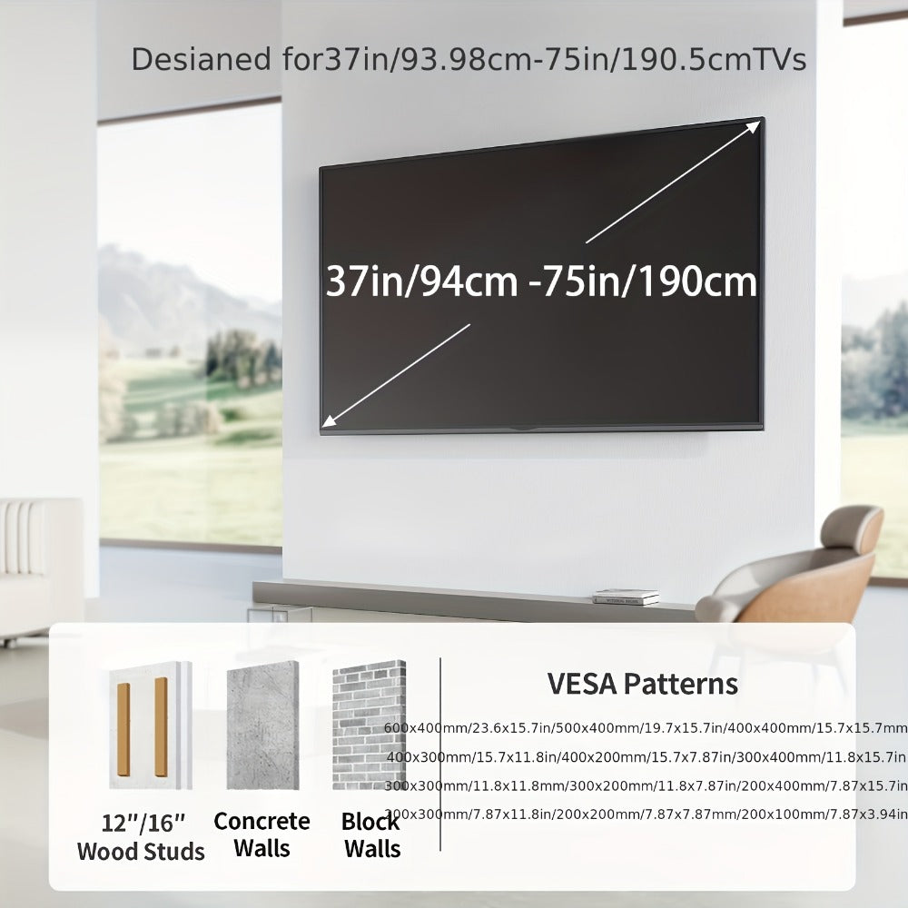 40-86 Inch TV Wall Mount, Large TV Wall Bracket for Living Room detail image - detail view 11