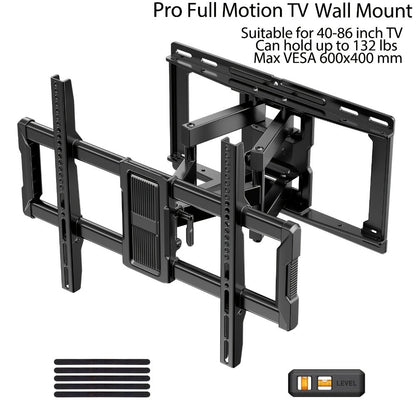 40-86 Inch TV Wall Mount, Large TV Wall Bracket for Living Room detail image - detail view 8