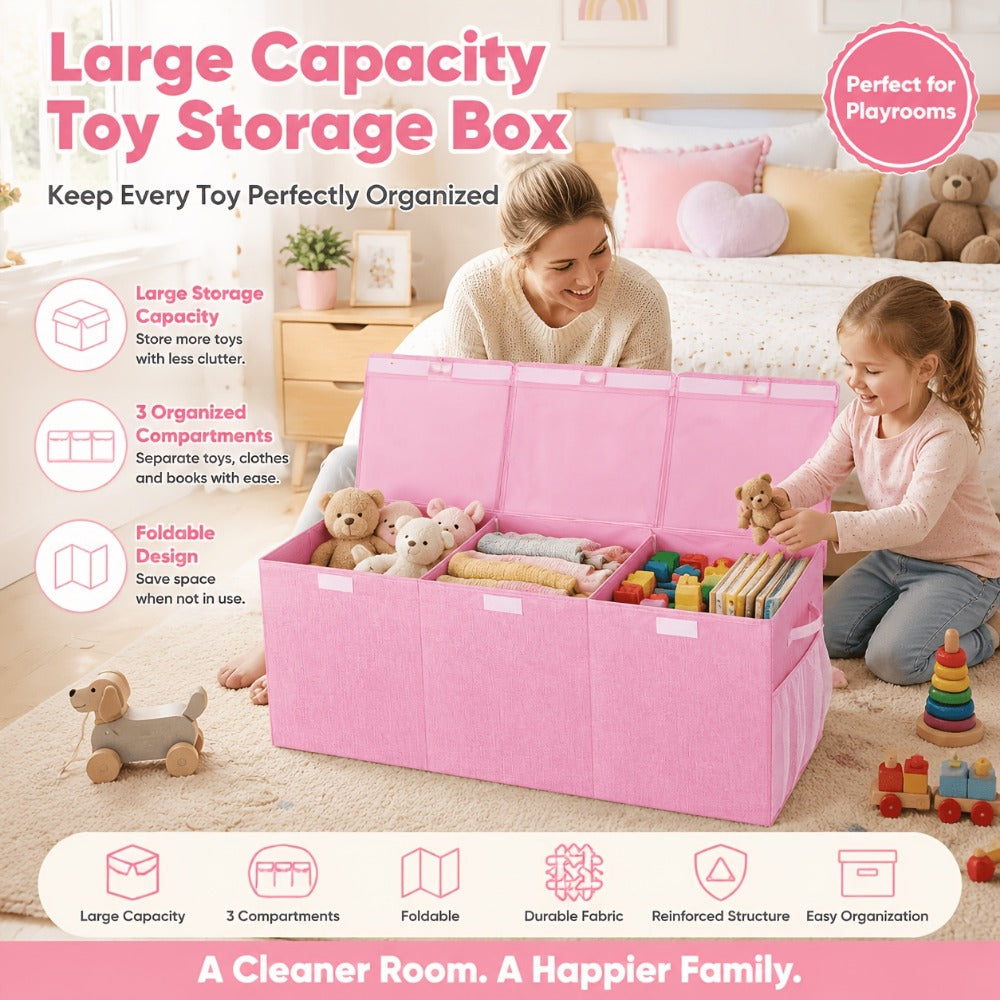 40-Inch Extra-Large Storage Bin for Kids' Room and Living Room detail image