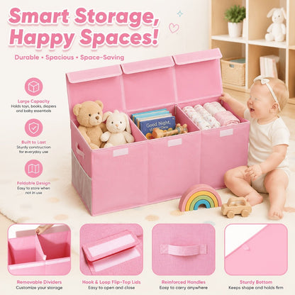40-Inch Extra-Large Storage Bin for Kids' Room and Living Room detail image - detail view 5