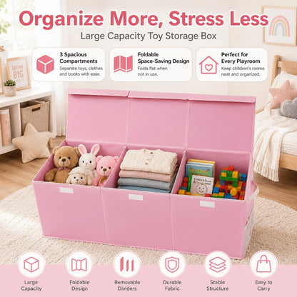 40-Inch Extra-Large Storage Bin for Kids' Room and Living Room detail image - detail view 6