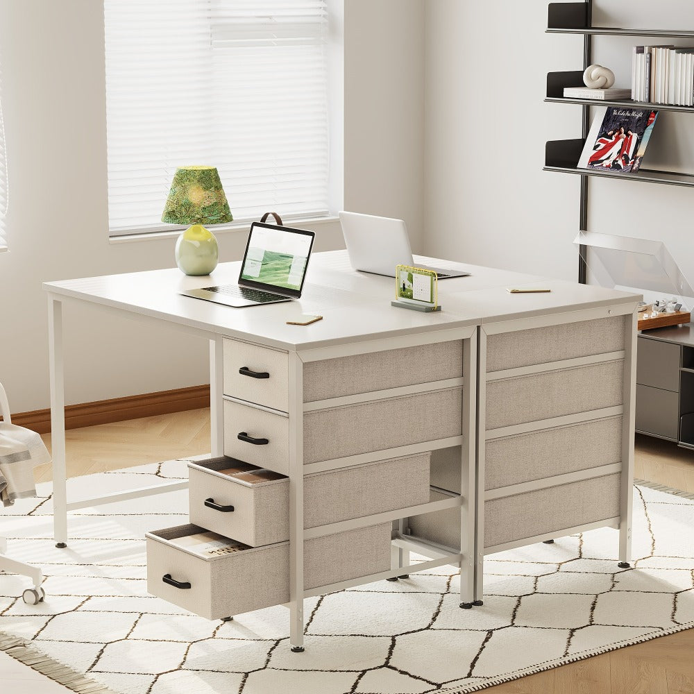 40-Inch Fabric Computer Desk, PC Work Desk for Work, Display, and Everyday Use detail image - detail view 6
