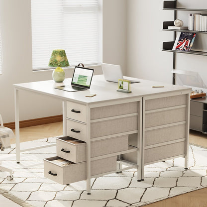 40-Inch Fabric Computer Desk, PC Work Desk for Work, Display, and Everyday Use detail image - detail view 6