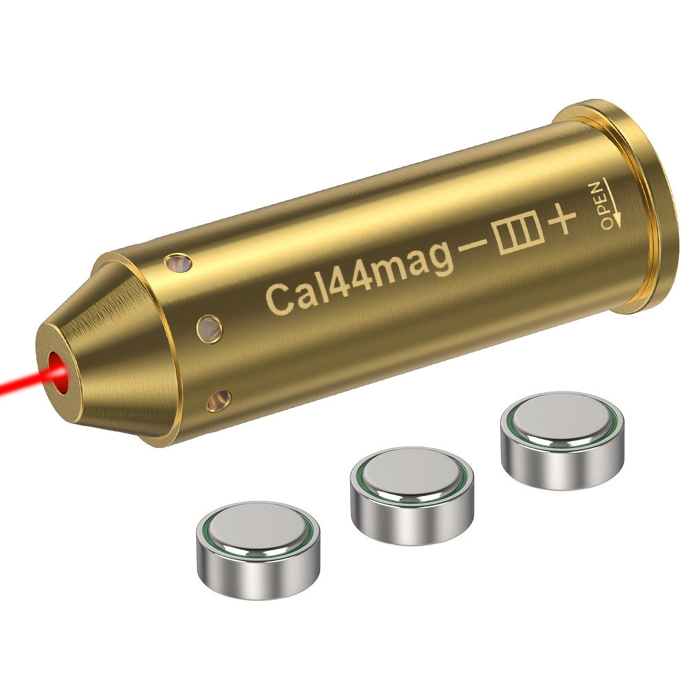 Red Laser Bore Sighter Multi-Caliber Firearms Calibration Tool 9mm 45ACP 308Win 223Rem 12GA 7.62 38SPL 44Mag Battery Included for Shooting Range