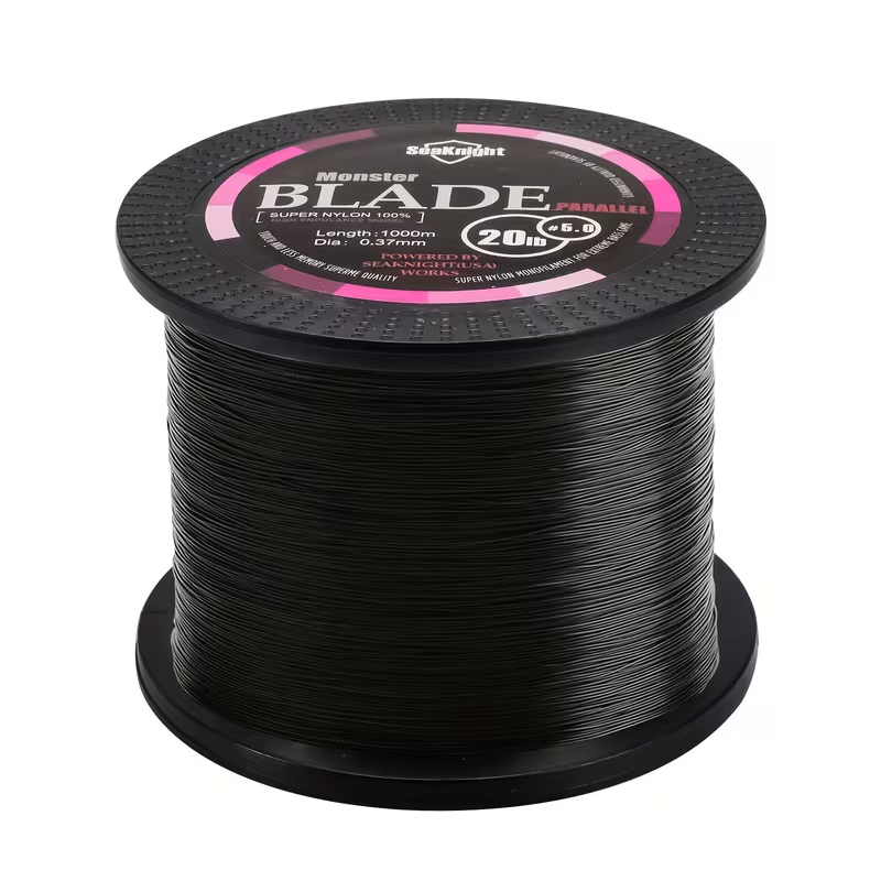 Monofilament Fishing Line 1000M / 1093Yds – Nylon Mono Line for Freshwater & Saltwater, 2-35LB, Black & White