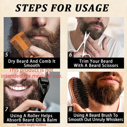 Beard Oil & Balm Grooming Kit for Men — 9-Piece Complete Beard Care Set with Conditioner Wash Brush Comb Clippers Travel Pouch, Beard Pen Option, Birthday Father's Day Gift