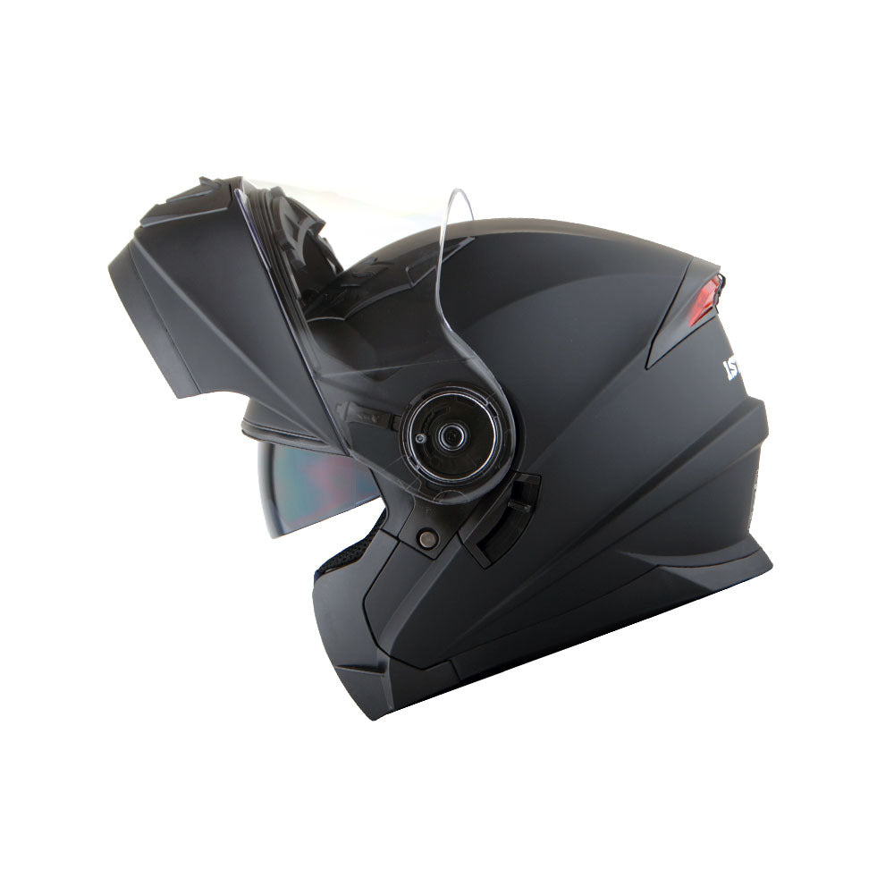 Motorcycle Modular Full Face Dual Visor Helmet Sun Shield Optional LED Tail Light: Modular901