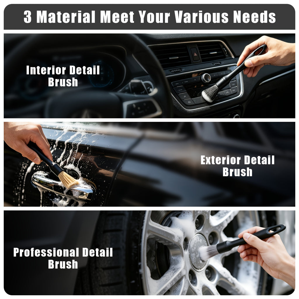 FCLUSLL 8pcs Car Wheel And Tire Cleaning Brush Set: A Flexible And Durable Set Of Wheel Cleaning Brushes, Suitable for Wheels And Tires
