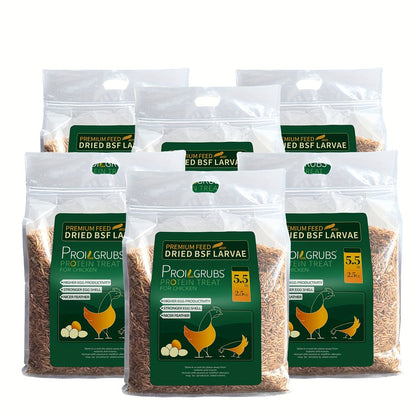 Dried Black Soldier Fly Larvae Chicken Treats Non-GMO High Protein Grubs for Chickens Egg Layer Flock Builder Stronger Eggshells 5lb 10lb 20lb 30lb 33lb