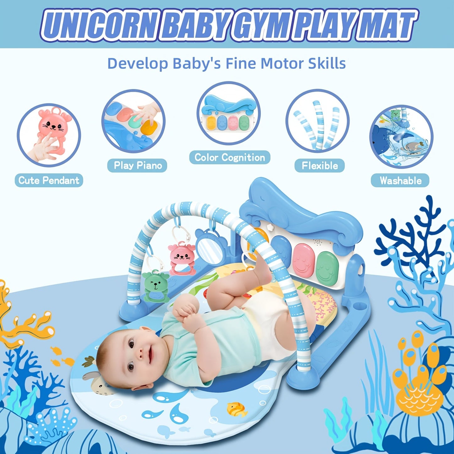 Baby Play Gym - Mat Floor Kick Piano