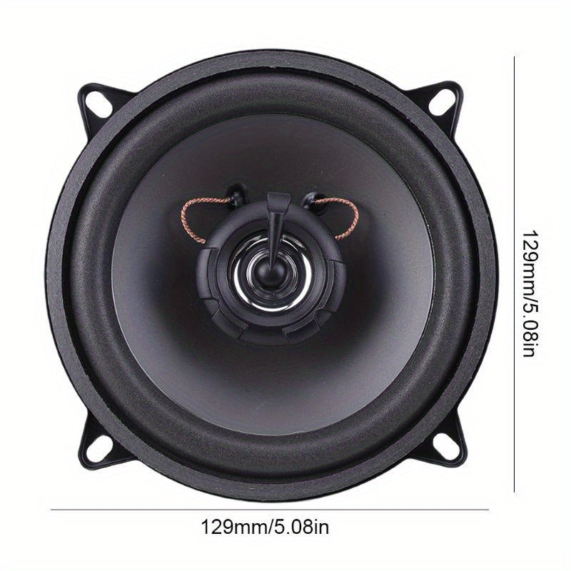 5 Inch Full Frequency Car Stereo Speaker 4 Ohms 2 Way Vehicle Audio Stereo Subwoofer 400W Full Range Frequency Auto Audio