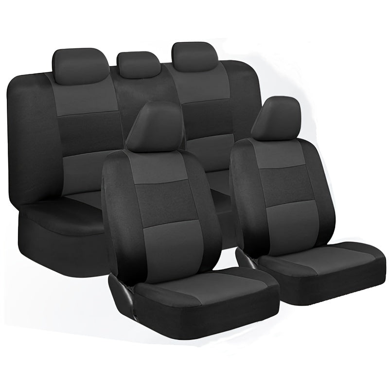Full Coverage 5-Seat Universal Car Seat Covers, Breathable Fabric, Wear-Resistant, Seat Protection, Suitable for All Seasons. Universal Fabric Suitable for Most 5-seat Car Models on the Market