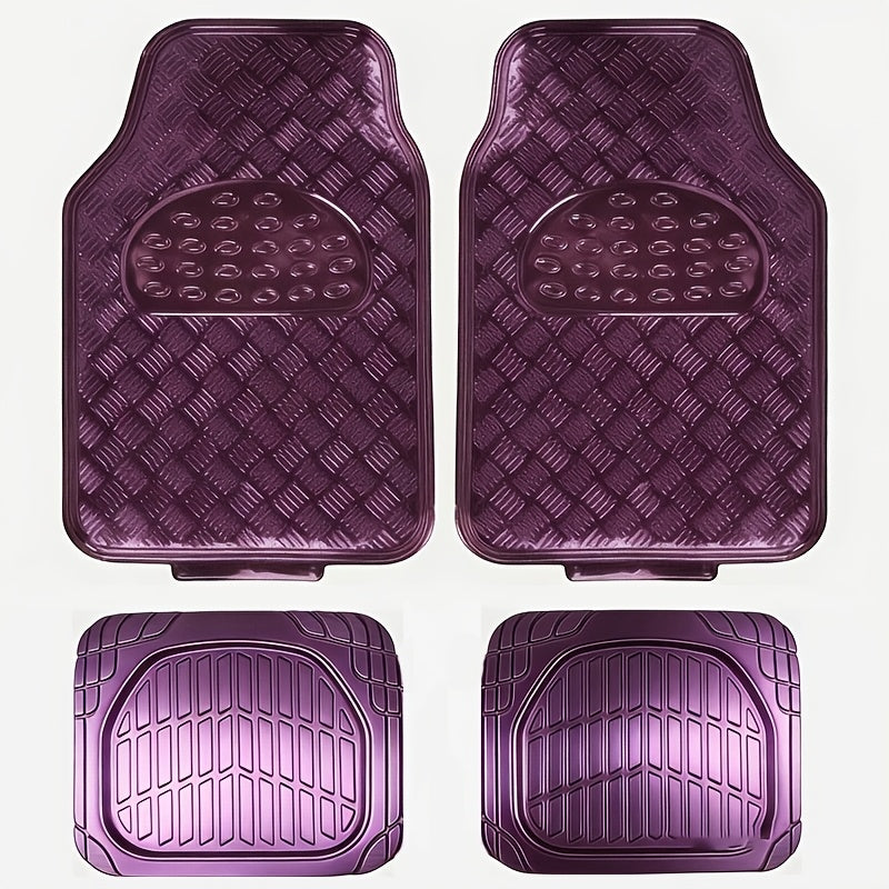4pcs Set Suitable for Car Floor Mats - Waterproof, Dustproof, Easy to Clean, Suitable for Suvs And Trucks, Complete Set of Car Floor Mats
