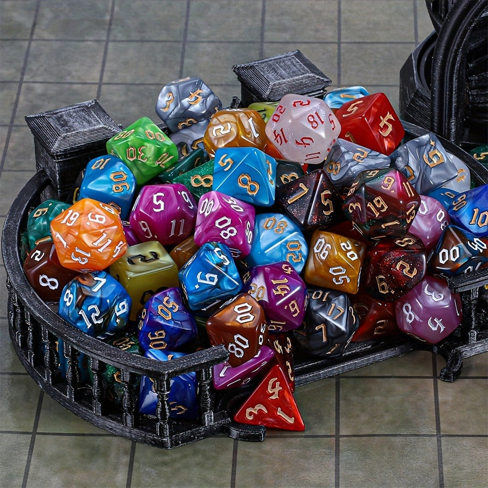 DND Dice Set 182pcs 26 Colors – Complete Polyhedral Dice with Flannel Bag D20 D12 D10 D8 D6 D4 for Dungeons and Dragons RPG MTG Tabletop Games Gift for Gamers