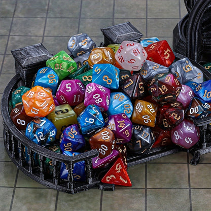 DND Dice Set 182pcs 26 Colors – Complete Polyhedral Dice with Flannel Bag D20 D12 D10 D8 D6 D4 for Dungeons and Dragons RPG MTG Tabletop Games Gift for Gamers