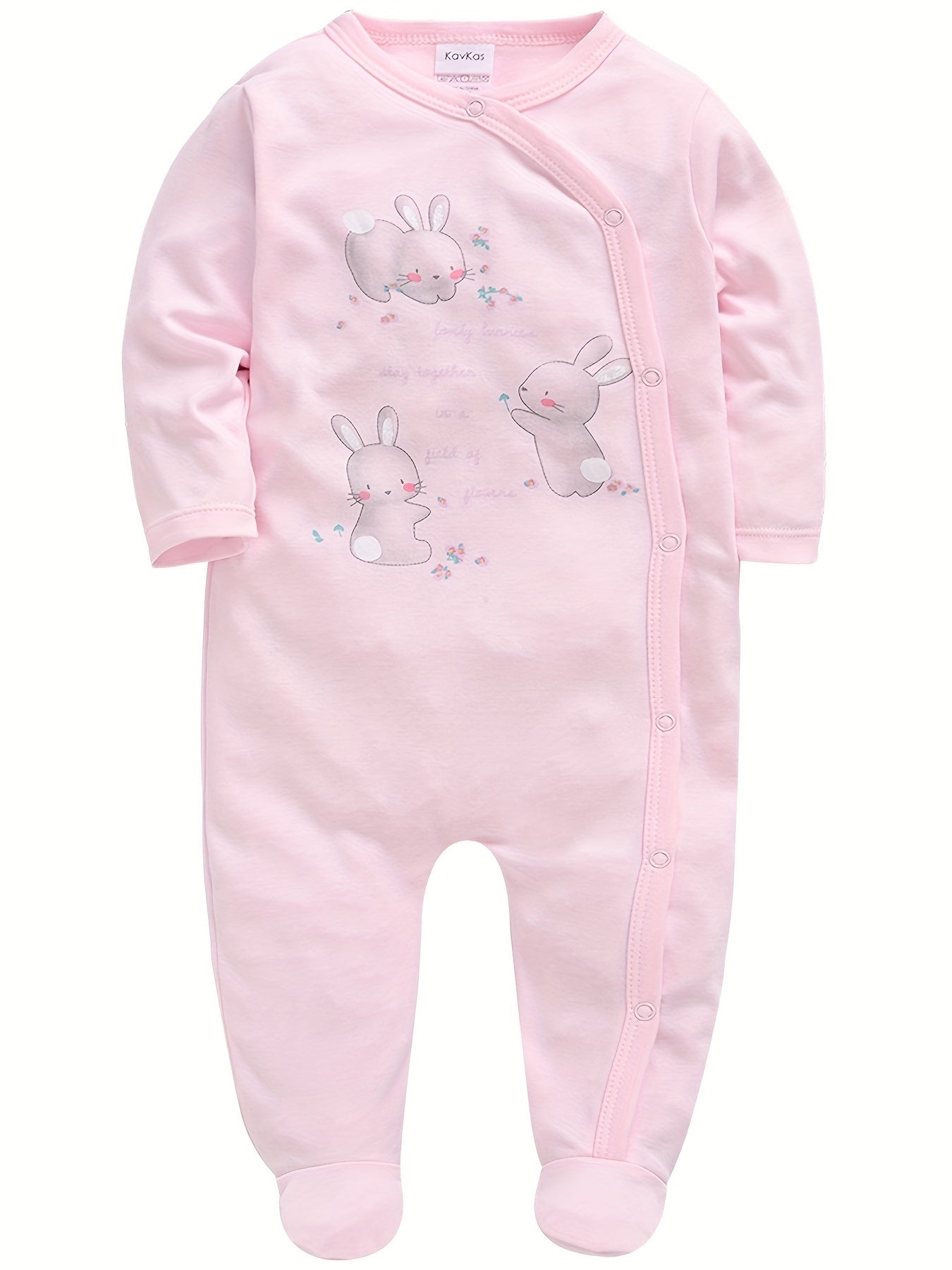 Baby Girl Floral Bodysuit - Long Sleeve