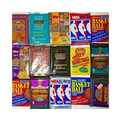 Sealed Basketball Card Packs Lot – 5 Random Unopened Packs of Authentic NBA Trading Cards | Rookies Stars Inserts & Parallels | Surprise Bundle Gift for Kids & Sports Collectors