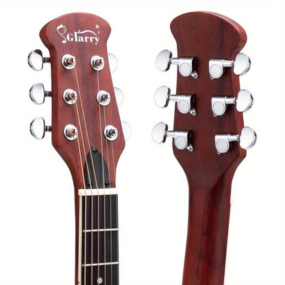 41 Inch Full-Size Cutaway Acoustic-Electric Guitar Grape Voice Hole Spruce Top Round Back Sunset Color detail image - detail view 10