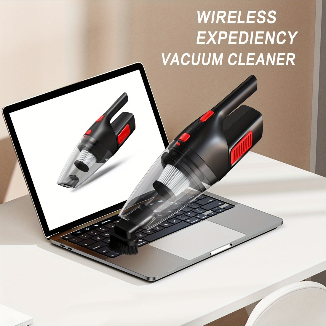 Wireless Convenient Handheld Car Vacuum Cleaner, Powerful Suction Kitchen Floor Cleaning Supplies, USB Charging Mini Cleaning Dust Collector, Suitable For Cars, RV, Home, Office, Industrial Sites And Other Gap Tools
