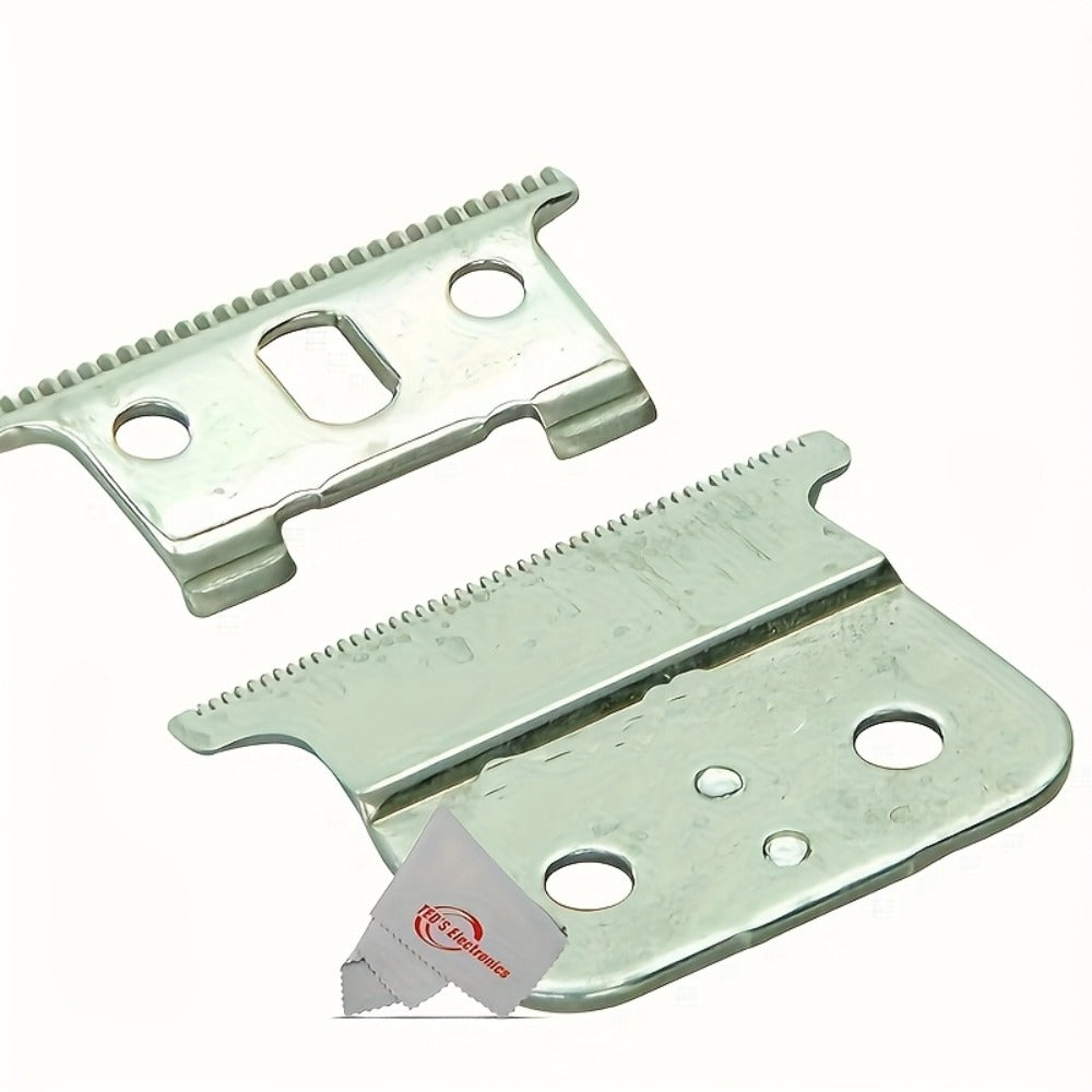 Andis T-Outliner Replacement Blade #04521 Close-Cutting T-Blade Compatible with GTO GO SL Trimmer Models - Professional Barber Shaver Blade Silver Precision Edge Up