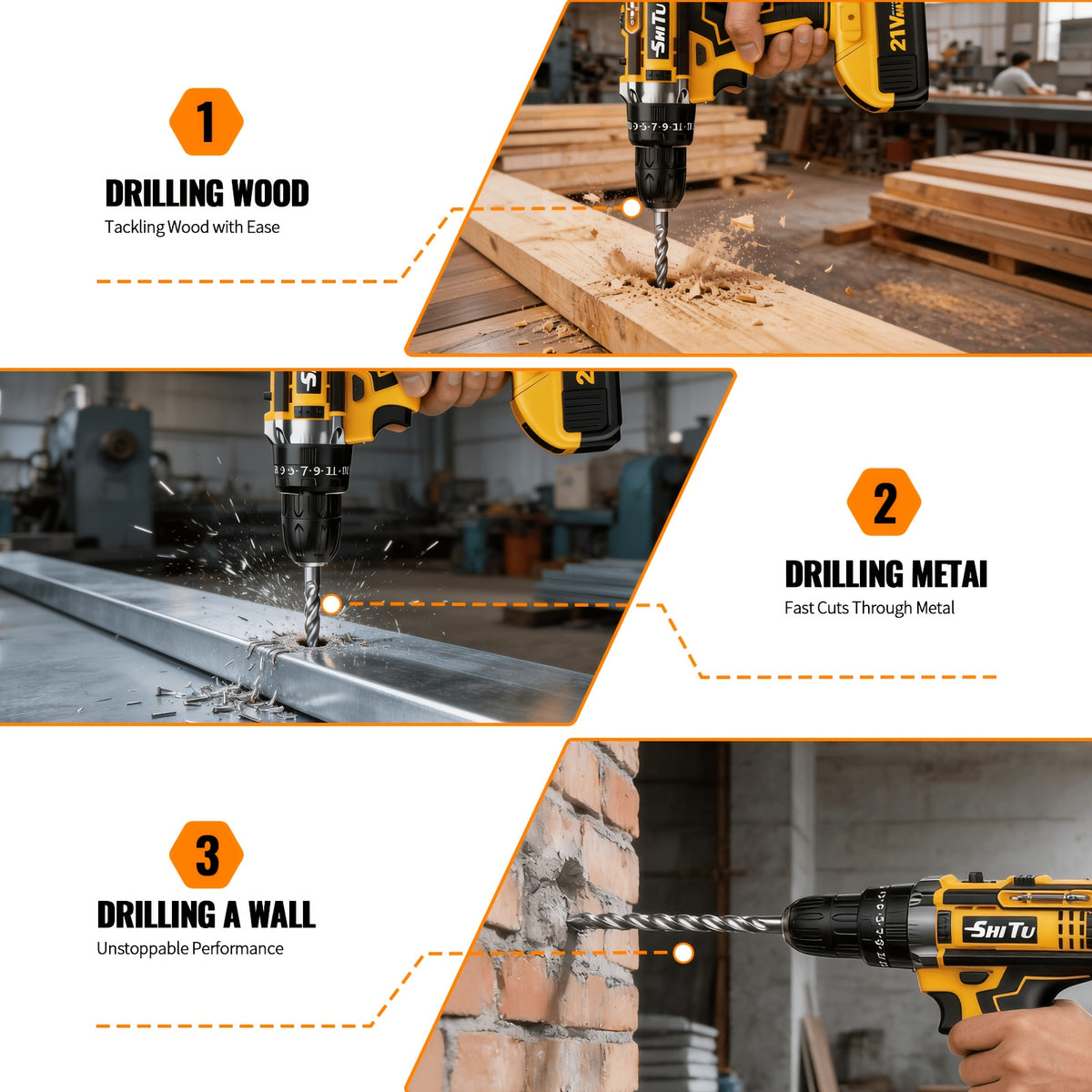 2026 21V Cordless Drill Kit with Tool Box, Fast-Charging Rechargeable Electric Drill Set with 2.0Ah Batteries, Portable Drill Driver Kit with Hand Tools & Bits for Home Maintenance, Great Tool Gifts for Dad And Men, Optional Accessories.