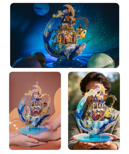 3D Metal Model Kit MU Star Playground – Handcrafted Garden Scene DIY Puzzle for Teens & Adults Ages 14+, Unique Birthday Christmas Valentine's Day Gift for Girlfriend Women Teen Girls