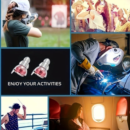 High Fidelity Earplugs for Concerts Musicians 24dB Noise Reduction – Advanced Filter Technology Ear Protection for Music Festivals, DJs, Nightclub, Drummers, Professional Work and Industrial Use