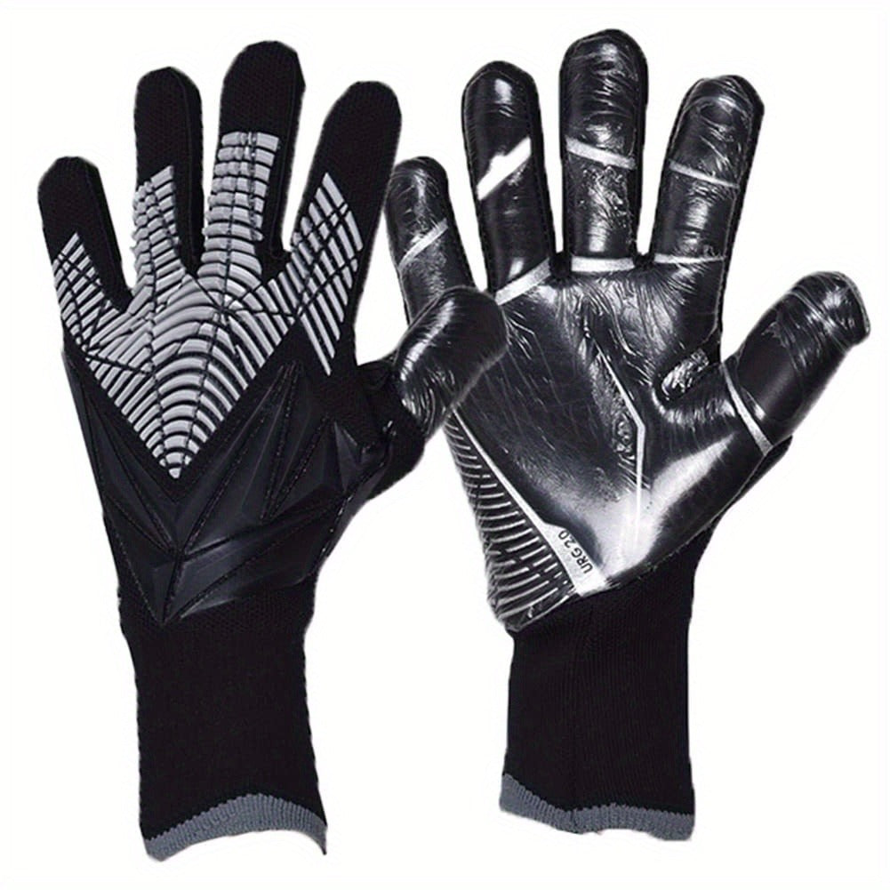 Silicone Grip Goalkeeper Gloves with Superior Traction - Available in 6 Colors & 5 Sizes, Professional Soccer & Rugby Goalie Gloves for Men Women Youth, High-Performance Finger Protection Sports Gloves